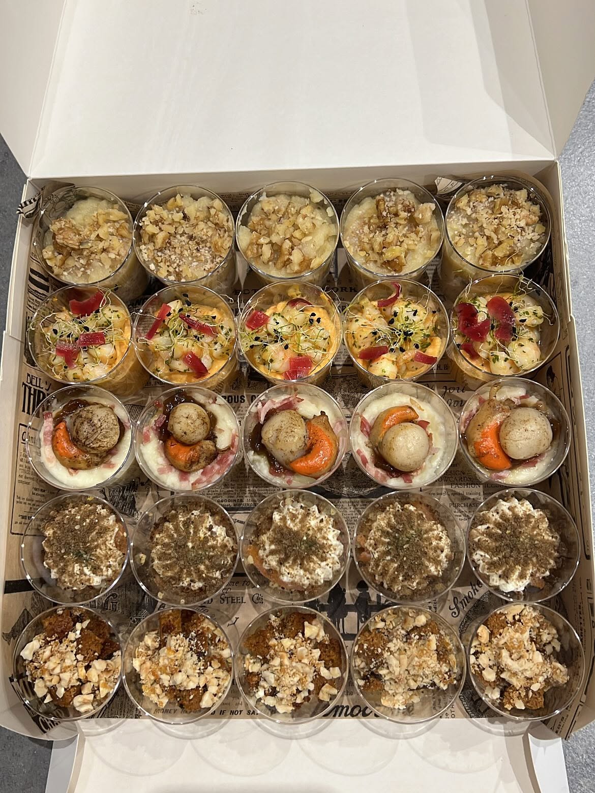 Buffet de bouchées Les Tartes à Tata